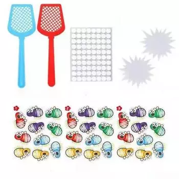 Детские игровые карты с хлопающими мухами для детского сада, развивающие игрушки Монтессори, детские забавные обучающие пособия для когнитивного просвещения