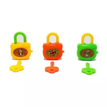 Детские игрушки, детские подарки, замок с ключом, обучающее яйцо, детский поворотный набор игрушек с замком, мини-красочные игрушки с замком, пластиковые аксессуары