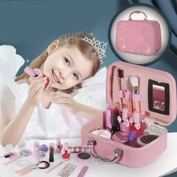 Детские игрушки для девочек, ролевые игры, игрушки для макияжа, имитация косметички, наборы сумочек для макияжа, безопасные развивающие игрушки для детей