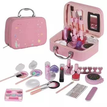 Детские игрушки для девочек, ролевые игры, игрушки для макияжа, имитация косметички, наборы сумочек для макияжа, безопасные развивающие игрушки для детей