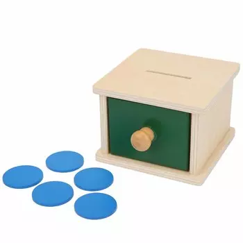 Детские игрушки для малышей Imbucare Box Деревянные монетницы для мальчиков и девочек Развивающие игрушки № 1
