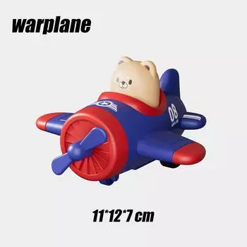 детские игрушки для малышей, толкающие вперед животных, мультяшный самолет, модель с колесами, инерционные игрушки, подарки для мальчиков и девочек 3-9 лет