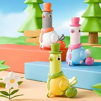 Детские игрушки для скалолазания 1 шт., маленький детский пресс-игрушка «Голубь», инерционные детские игрушки для скалолазания, маленькие подарки серый