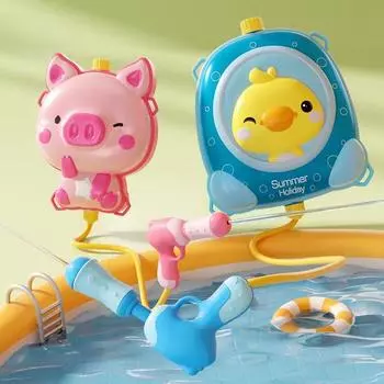 Детские игрушки для воды, рюкзак типа супер большой емкости, игрушки для водяного пистолета, летний пляжный водный милый забавный водяной пистолет для мальчиков и девочек