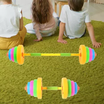 Детские игрушки Гантели и штанги Регулируемый вес Тренажерный зал Фитнес Силовые тренировки Сенсорные