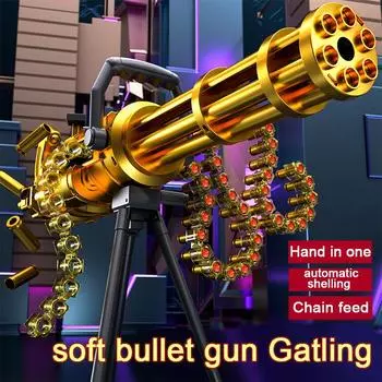Детские игрушки Электрический непрерывный огонь EVA Soft Bullet Gun Gatling