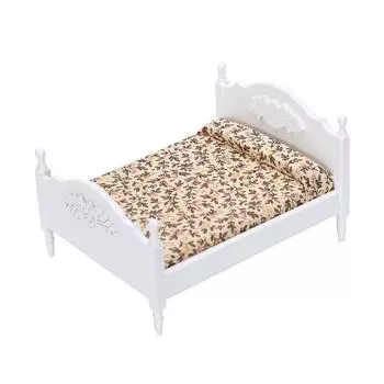 Детские игрушки, мебель для кукольного домика, мини-кровать, миниатюрная гостиная, детские игрушки для ролевых игр, деревянные игрушки, аксессуары для кукольного дома белый
