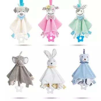 Детские игрушки милые животные плюшевые детские одеяла игрушки плюшевый кролик плюшевая игрушка детское успокаивающее полотенце игрушки для сна для младенцев 0 12 месяцев