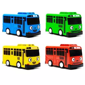 Детские игрушки Мини-машинка с инерционным двигателем Корейская аниме-модель Автобус Игрушечный транспорт Развивающие игрушки для детей Подарки для мальчиков