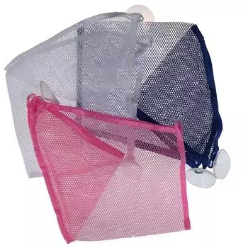 Детские игрушки на присоске, аккуратный сетчатый мешок для хранения, подвесной сетчатый органайзер для ванной комнаты синий