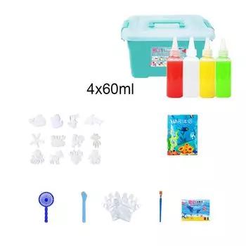 Детские игрушки Ocean DIY Colloid Toys Набор для самостоятельного изготовления детских игрушек с раствором Детские игрушки Ocean Enlightenment Toys Детские развивающие игрушки 60 мл One Size