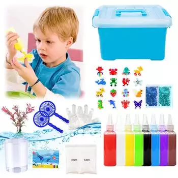 Детские игрушки Ocean DIY Colloid Toys, набор для самостоятельного изготовления детских игрушек с раствором, детские игрушки Ocean Enlightenment, детские развивающие игрушки 120 мл One Size