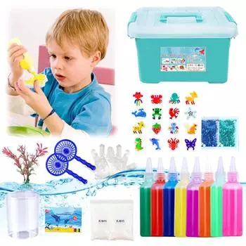 Детские игрушки Ocean DIY Colloid Toys Набор для самостоятельного изготовления детских игрушек с раствором Детские игрушки Ocean Enlightenment Toys Детские развивающие игрушки 60 мл One Size