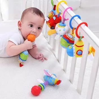 Детские игрушки привлечь внимание мягкая ткань коровы подводные лодки погремушка игрушка для дома B