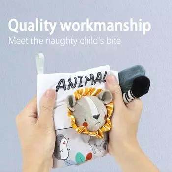 Детские игрушки Тканевая книга Детское тактильное сенсорное образование Раннее развитие грамотности Развитие интеллекта Мягкие игрушки для мальчиков и девочек