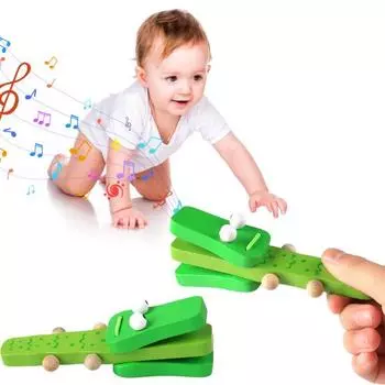 Детские игрушки Веселые животные Хлопушки в ладоши для самых маленьких Милый крокодил