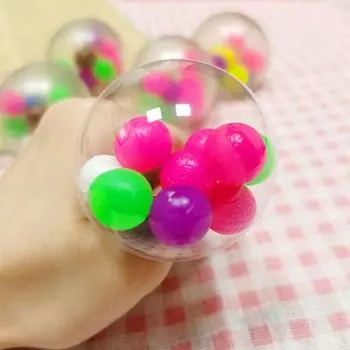 Детские игрушки Взрослая декомпрессионная игрушка Подарки для взрослых Игрушки Подарки для детей Декомпрессионный мяч Игрушка для декомпрессии A жёлтый