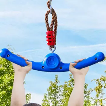 Детские качели для подростков, колесо-препятствие для тренировок на крытой игровой площадке синий