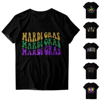 Детские карнавальные топы, свободные футболки с короткими рукавами и круглым вырезом для мальчиков и девочек, топы 110 чёрный