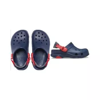 Детские классические универсальные сабо Crocs, темно-синие navy/180