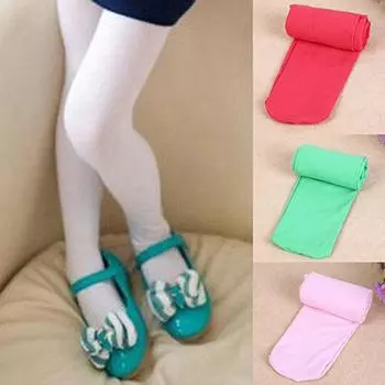 Детские колготки для девочек, колготки, чулки, мягкие эластичные бархатные балетки, носки красный