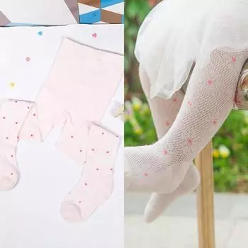 Детские колготки из хлопка с милым цветком, детские колготки для девочек, одежда, сетчатые колготки для новорожденных, летние весенние чулки принцессы для малышей XS