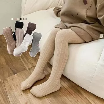 Детские колготки, вязаные жаккардовые чулки для девочек, детские однотонные носки, леггинсы S