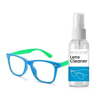 Детские компьютерные очки Intellilens Wayfarer для защиты глаз с чистящим средством для линз | Очки с фильтром синего света (48-17-130)