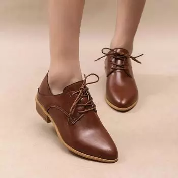 Детские кожаные туфли для девочек, британские однотонные кожаные туфли с липучками, мягкая нескользящая подошва, размер 36-42 36 чёрный