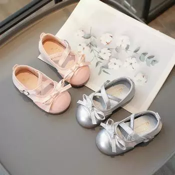 Детские кожаные туфли с круглым носком, балетки для девочек в стиле пэчворк, универсальные повседневные туфли для детей, модные туфли на плоской подошве с мягкой подошвой 21 розовый