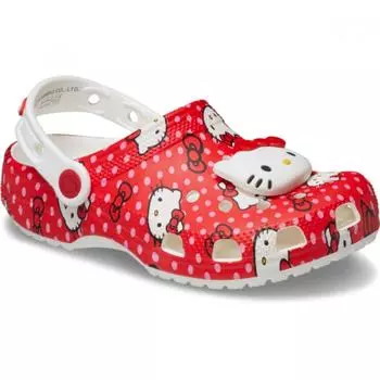 Детские красные сабо Crocs Hello Kitty J1(200mm)
