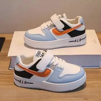 Детские кроссовки 2025 года, весна и осень, новые дышащие белые туфли для девочек, туфли для мальчиков, туфли и туфли для детей среднего и старшего возраста 26 розовый