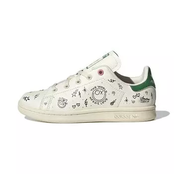 Детские кроссовки adidas Andr Saraiva x Stan Smith Little Kid The World Needs Love Love Cream-White Core-Black GY1790