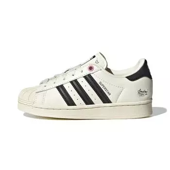 Детские кроссовки adidas Andr Saraiva x Superstar Little Kid Love Graffiti Кремово-белые Core-Black GZ1754 31
