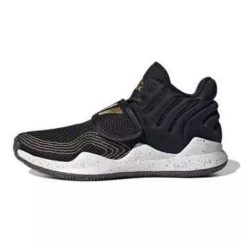 Детские кроссовки Adidas Deep Threat Primeblue J Black Gold Metallic Splatter Core-Black Cloud-White S29014 37