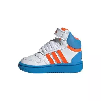 Детские кроссовки adidas Disney x Hoops 3.0 Mid I Mickey Mouse White Cloud-White Impact-Orange GY6633 23