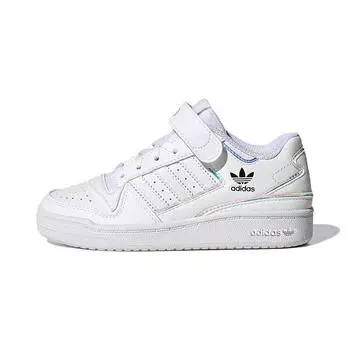 Детские кроссовки adidas Forum Low J White Iridescent Cloud-White Core-Black GY9254 29