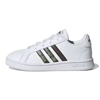 Детские кроссовки adidas Grand Court J Camouflage White Cloud-White Core-Black GZ1084 36