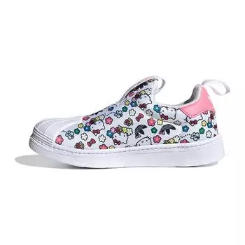 Детские кроссовки adidas Hello Kitty x Superstar 360 J Floral White Cloud-White Bliss-Pink IG5666 35