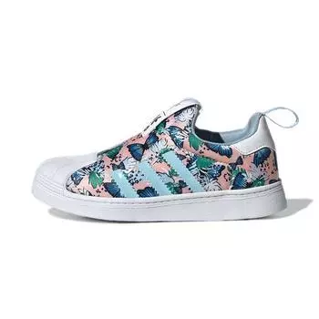 Детские кроссовки adidas Her Studio London x Superstar 360 Little Kid Colorful Blossoms Multi-Color Haze-Coral Clear-Sky H03233 30