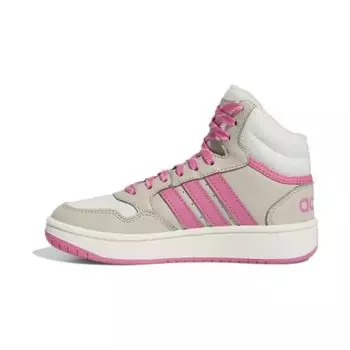 Детские кроссовки adidas Hoops 3.0 Mid J Wonder Beige Pink Fusion Tan Off-White IF7739 38