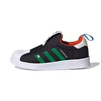 Детские кроссовки adidas LEGO x Superstar 360 J Black Green Core-Black Cloud-White FX4922 29