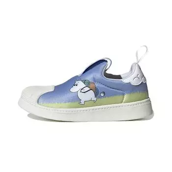 Детские кроссовки adidas Moomin x Superstar 360 J Moomintroll Blue Blue-Dawn Cloud-White ID6649 28