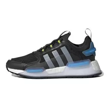Детские кроссовки adidas NMD_R1 V3 J Black White Core-Black Cloud-White Team-Semi-Solar-Yellow GW1481 38