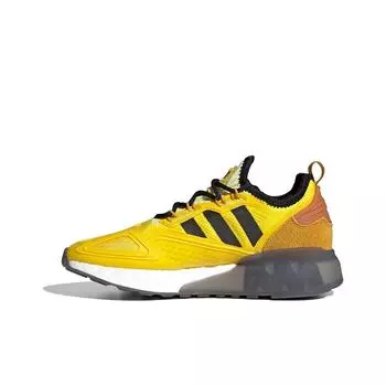 детские кроссовки adidas originals Ninja x ZX 2K Boost J Time In - Yellow Legacy Gold FZ1887