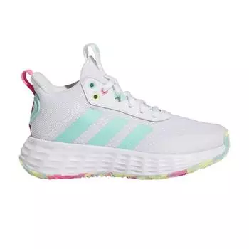 Детские кроссовки adidas Own The Game 2.0 J White Flash Aqua Cloud-White Lucid-Pink IF2696 35
