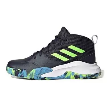 Детские кроссовки adidas Own The Game J Wide Legend Ink Signal Green Signal-Cyan FW4566