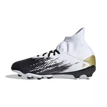 Детские кроссовки adidas Predator 20.3 MG J White Gold Metallic Cloud-White Core-Black FW9219