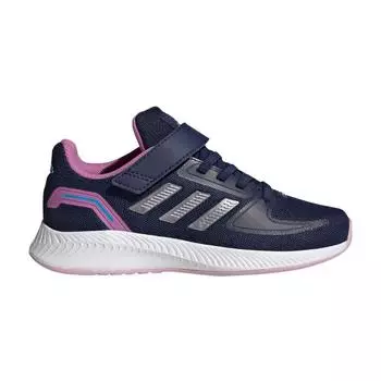 Детские кроссовки adidas Runfalcon 2.0 Little Kid Dark Blue Pulse Lilac Matte-Purple-Metallic HR1537 28