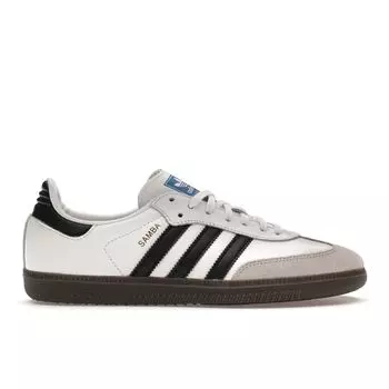 Детские кроссовки adidas Samba OG J White Black Gum Cloud-White Core-Black IE3675 36
